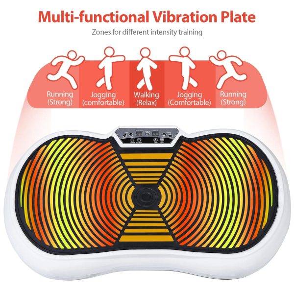 Vibration Plate Exercise Machine Training Equipment for Weight Loss Toning Whie - Image 7