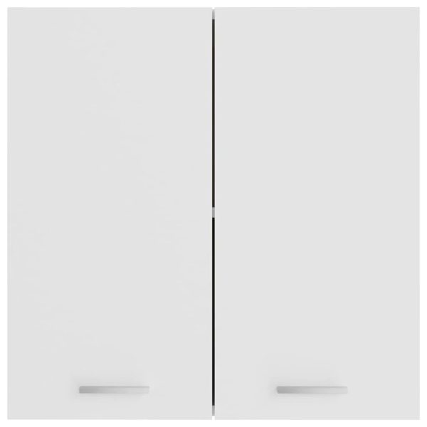 White Hanging Cabinet 23.6x12.2x23.6 - Durable Engineered Wood Construction - Spacious Storage - Easy Wall Mounting - Ideal for Small Spaces and Modern Home Decor - Image 6