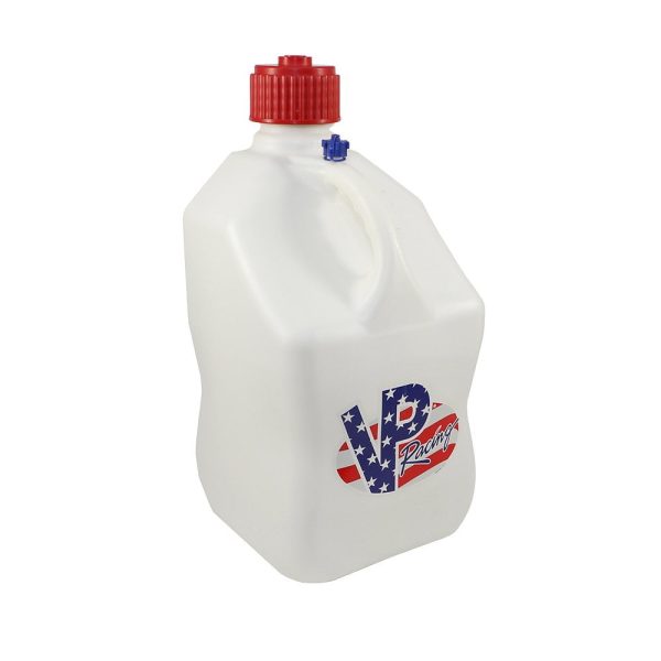 VP Racing Fuels 5.5 Gal Utility Jugs (4 Pack) w/ 14 Inch Hose, Patriotic - Image 2