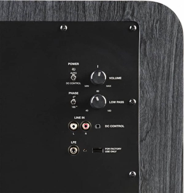 Polk Audio HTS 12 Powered Washed Black Walnut Subwoofer - Image 8