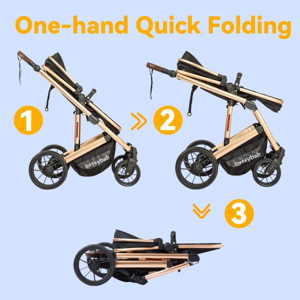 Infant Newborn Baby Bassinet Stroller - Image 8