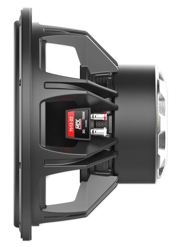 MTX 7512-22 12" 1500w Peak/750w RMS Competition Subwoofer DVC 2ohm Car Audio Sub - Image 5