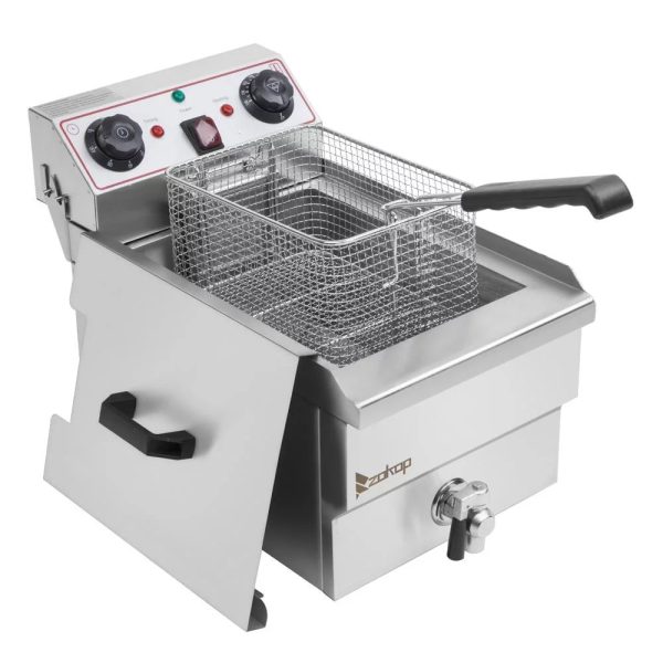 Ktaxon 12.5QT Deep Fryer 1700W Electric Stainless Steel Deep Fryer Adjustable Temperature - Image 3