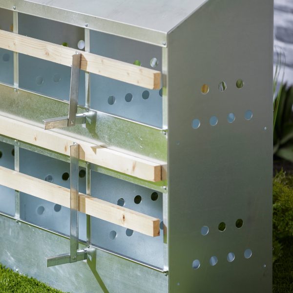 Brower 410B Galvanized Steel 10 Hole 50 Bird Poultry Nest Chicken Brooding Box - Image 12