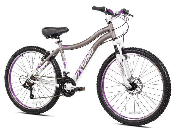 Genesis 26" Whirlwind Women's Mountain Bike, Gray - Image 2
