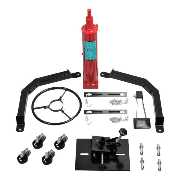 FGJQEFG Transmission Jack 1100Lbs 2 Stage Hydraulic High Lift Vertical Telescopic 34" - 68" Adjustable Height with Foot Pedal Wheels - Image 8