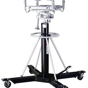 Omega 42003 Black Telescopic Transmission Jack - 1 Ton Capacity