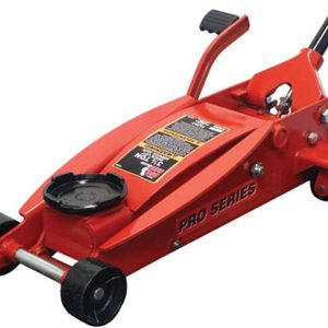 Big Red T83014 Torin Pro Series Hydraulic Floor Jack with Single Quick Lift Piston Pump and Foot Pedal, 3.5 Ton (7,000 lb) Capacity, Red