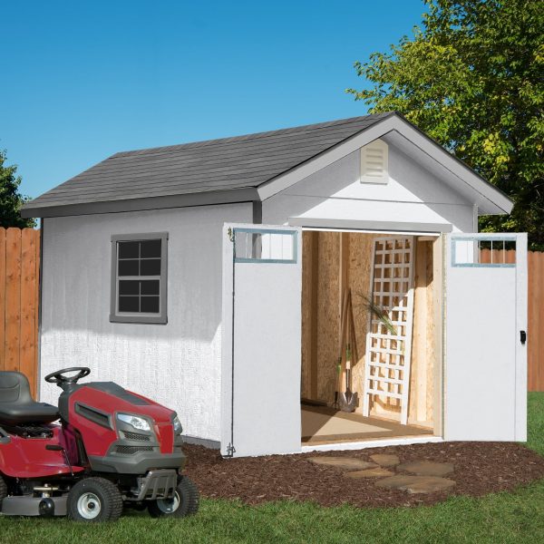 Handy Home Products Beachwood 10 ft. x 12 ft. Wood Storage Shed (Floor Included) - Image 3