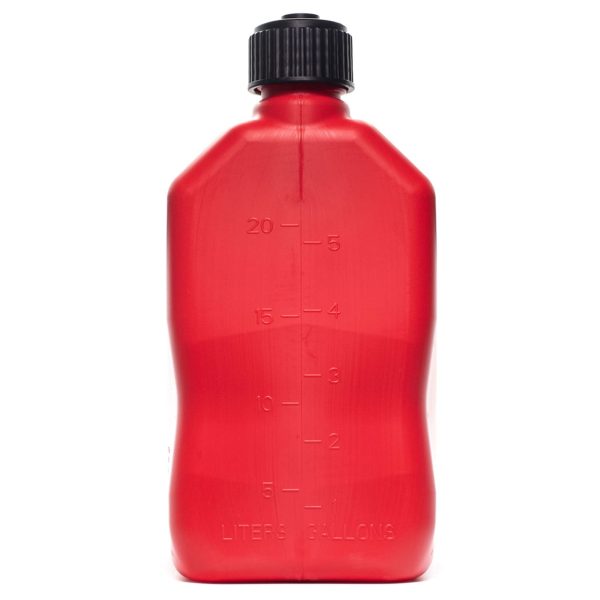 VP Racing Fuels 35160 Motorsport 5 Gallon Square Plastic Utility Jug Red w/ 14 Inch Deluxe Hose (4 Pack) - Image 3