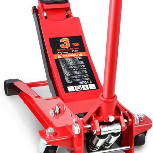 DNA Motoring TOOLS-00235 Low Profile Hydraulic Trolley Service Garage Floor Jack 3 Ton