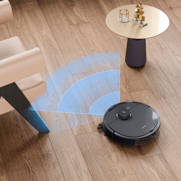 ECOVACS Robotics - DEEBOT T8+ Vacuum & Mop Robot with Advanced Laser Mapping and 3D Obstacle Detection & Avoidance - Grey - Image 2