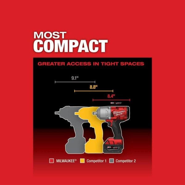 Milwaukee M18 FUEL High Torque 1/2 Impact Wrench with Friction Ring Kit 2767-22R from Milwaukee - Image 7