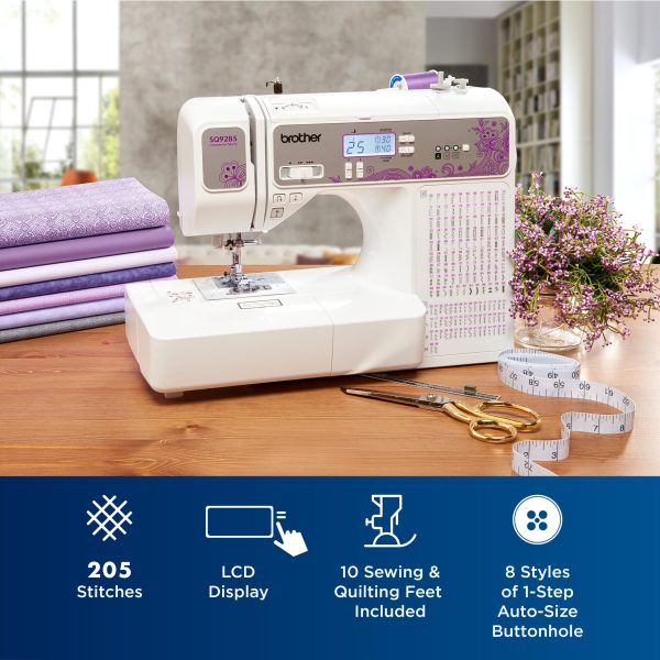 Brother SQ9285 Computerized Sewing and Quilting Machine with Wide Table - Image 2