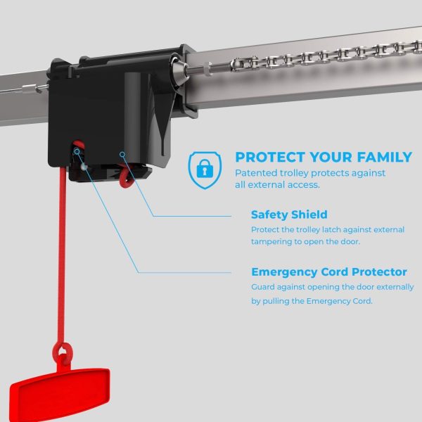 Atoms ATR-1622CK by Skylink 1/2HPF Garage Door Opener with Extremely Quiet DC Motor, Chain Drive and Wireless Keypad - Image 2