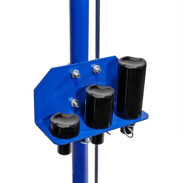 Pro-Series 22-Ton Air Hydraulic Floor Jack Car Wheel Floor Jack Capacity w/ (4) Extension Saddle Set, Blue - Image 5