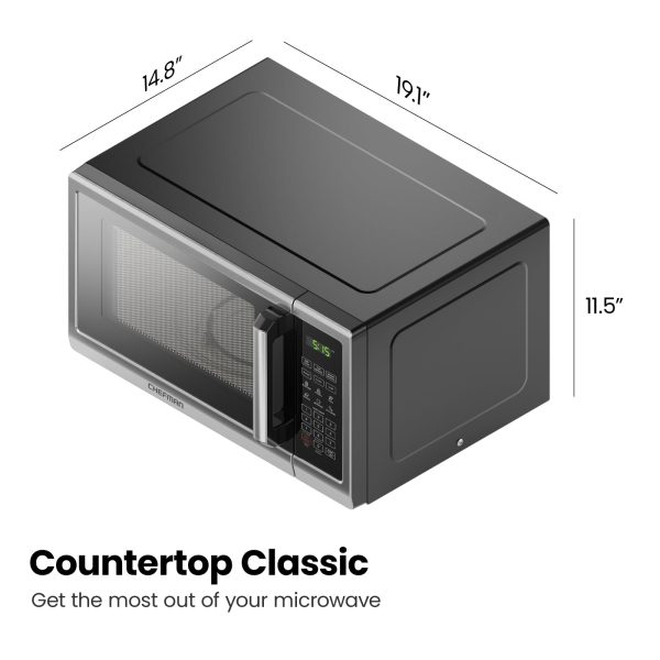 Chefman Countertop Microwave Stainless Essentials - Image 9