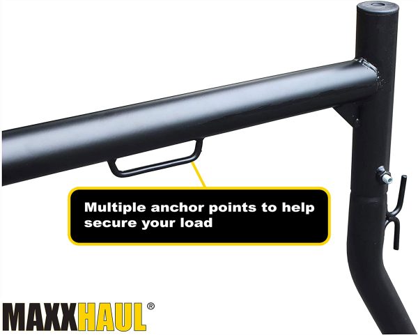 MaxxHaul 50241 Adjustable Steel Pick Up Truck Ladder Utility Racks-Pair, Black - Image 3