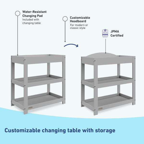 Graco Customizable Changing Water Resistant Pebble - Image 7