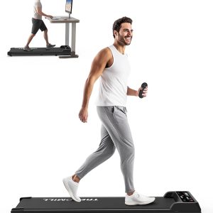 Walking Treadmill Under Desk Portable Walking Pad 265LBS 2.25HP for Home Office, Black