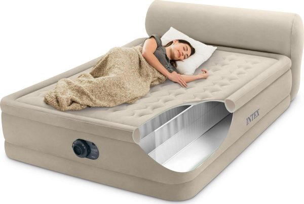 Intex Durabeam Headboard 18 Queen Air Mattress with Built-in Pump - Image 6