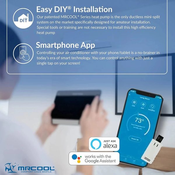 MRCOOL Multi-Zone DIY 2-Zone Ductless Heat Pump, White - Image 2