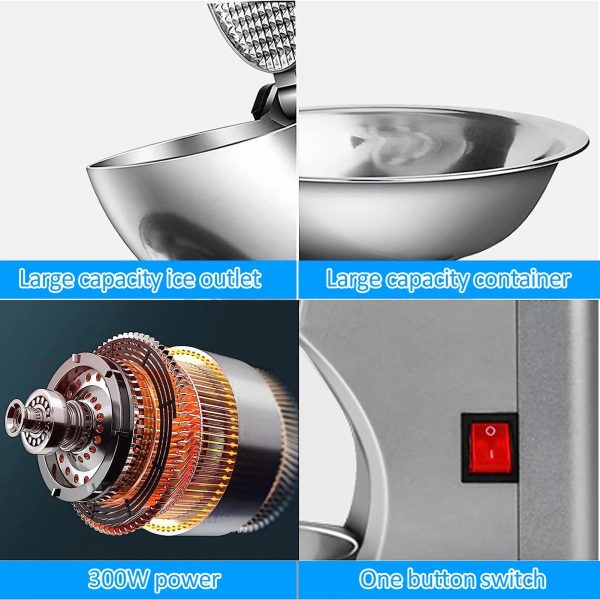 Ice Maker,Dual Ice Maker Shaved Ice Ice Shaver Siuke Buzhi Havou Mizuh Maker Ice Shaved - Image 3