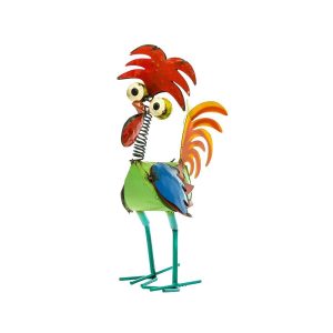 Rustic Arrow Indoor / Outdoor Felipe Rooster Statue Floor Decor