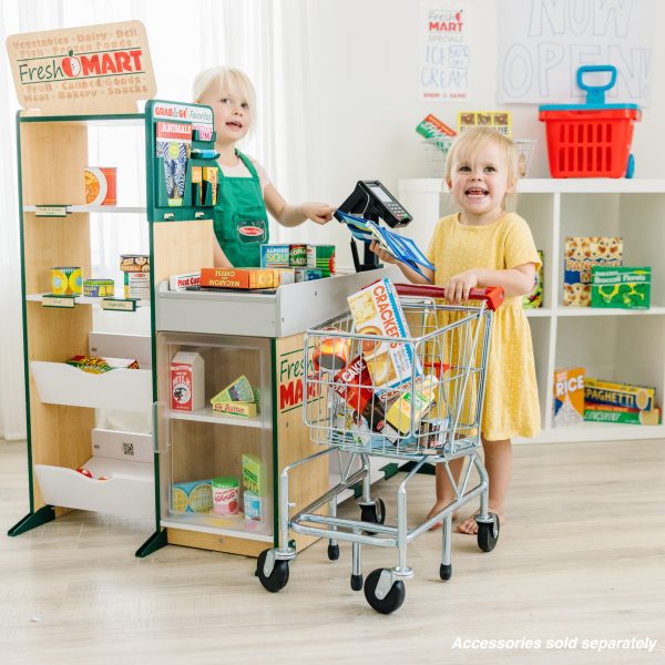 Melissa and Doug Freestanding Wooden Fresh Mart Grocery Store - Image 2