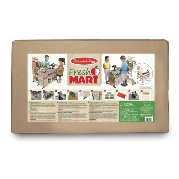 Melissa and Doug Freestanding Wooden Fresh Mart Grocery Store - Image 3