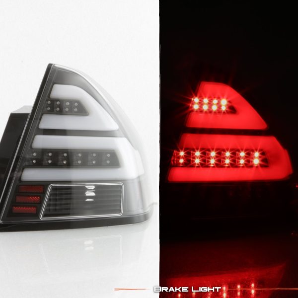 AKKON - Fits 2006-2013 Chevy Impala 2014-2016 Impala Limited Black Headlights + LED [Tube Bar] Black Tail Light Combo Pair - Image 5