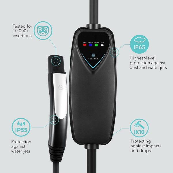 Lectron Level 2 Tesla Charger - 240V, 40 Amp, NEMA 14-50 Plug, 16 ft Extension Cord - Portable Electric Car Charger for Tesla - Compatible with All Tesla Models 3/Y/S/X - Image 7
