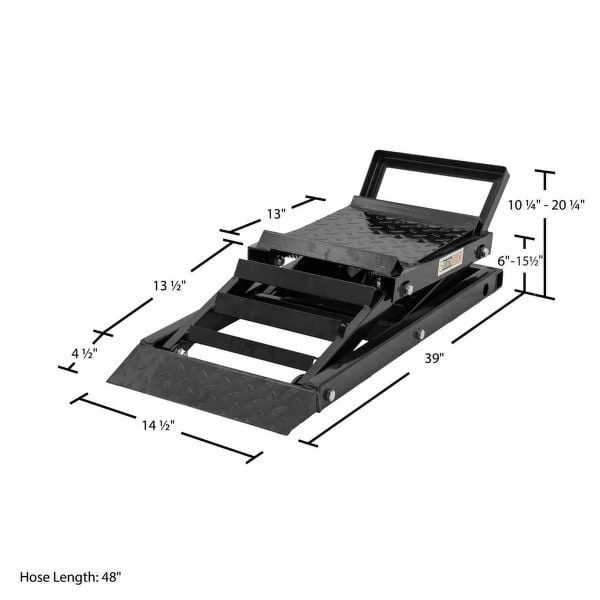 Black Widow Hydraulic Car Lift with Ramp - 3,000 lb. per pair Capacity - Image 3
