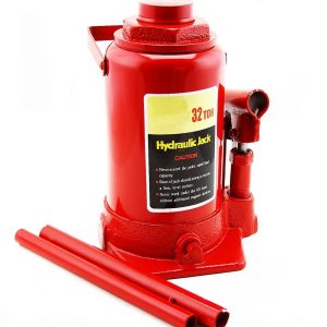 XtremepowerUS 32 Ton Portable Hydraulic Bottle Jack Car Lift Height Farm Equipment Low Profile Automotive Shop