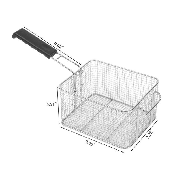 Ktaxon 12.5QT Deep Fryer 1700W Electric Stainless Steel Deep Fryer Adjustable Temperature - Image 6