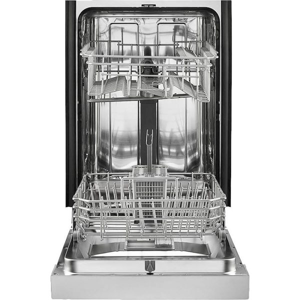 Whirlpool - 18" Front Control Built-In Dishwasher with Stainless Steel Tub - Monochromatic stainless steel - Image 2