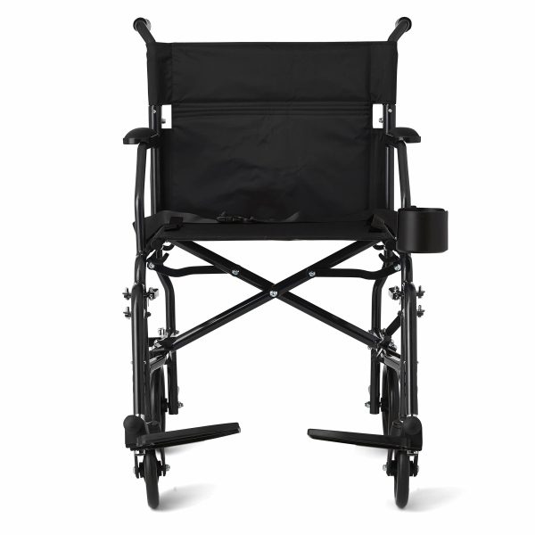 Medline Ultralight Transport Wheelchair Desk Length - Image 8