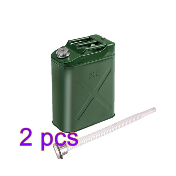 MoreChioce 20L Green Metal Jerry Can Store Container for Petrol Oil Water Alcohol - Image 2