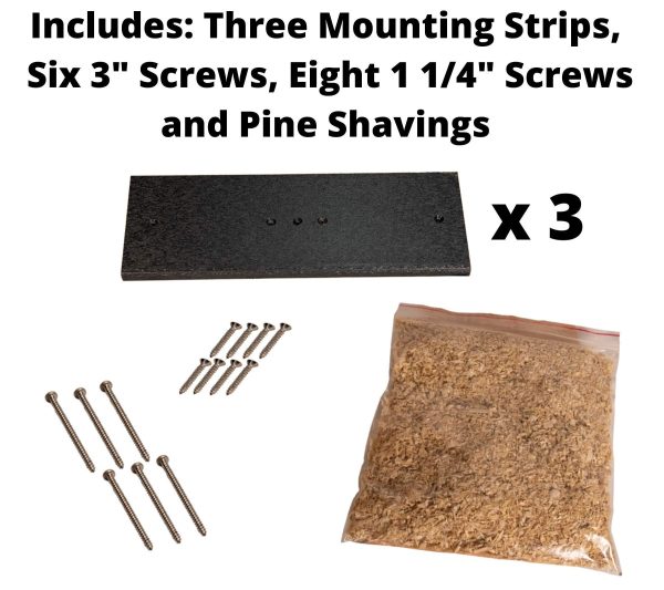 JCs Wildlife Barred Owl Nesting Box - Treated Exterior Grade Plywood - Mounting Hardware and Pine Shavings Included - Dedicated Clean Out Door for Easy Cleaning - Made in The USA - Image 7