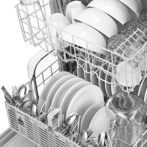 Whirlpool - 24" Front Control Tall Tub Built-In Dishwasher - Black