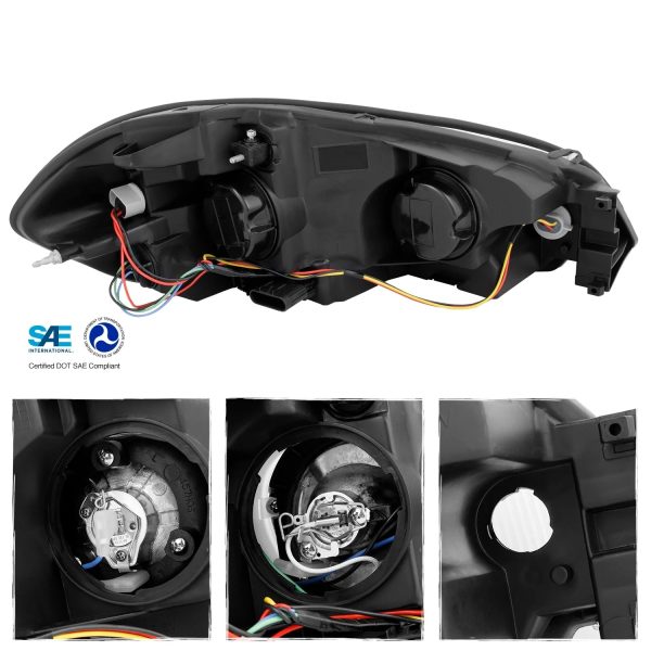 AKKON - Fits 06-13 Impala | 14-16 Impala Limited Black Light Tube Projector Headlamps + Black LED Tail Lamps - Image 2