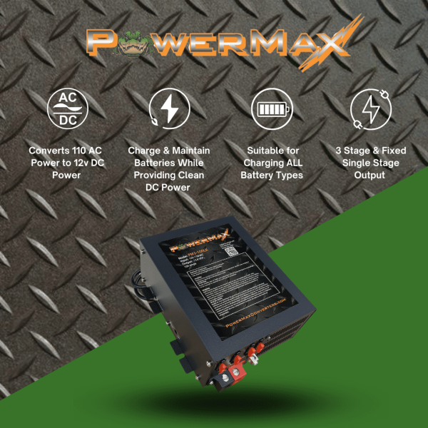 PowerMax RV Power Converter | High-Performance 110 Volt to 12 Volt DC Power Supply Charger w/ 100 Amp Capacity | Ideal for Efficient & Reliable Power Management in Recreational Vehicles - Image 2