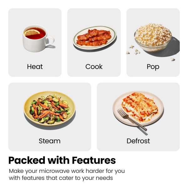 Chefman Countertop Microwave Stainless Essentials - Image 2