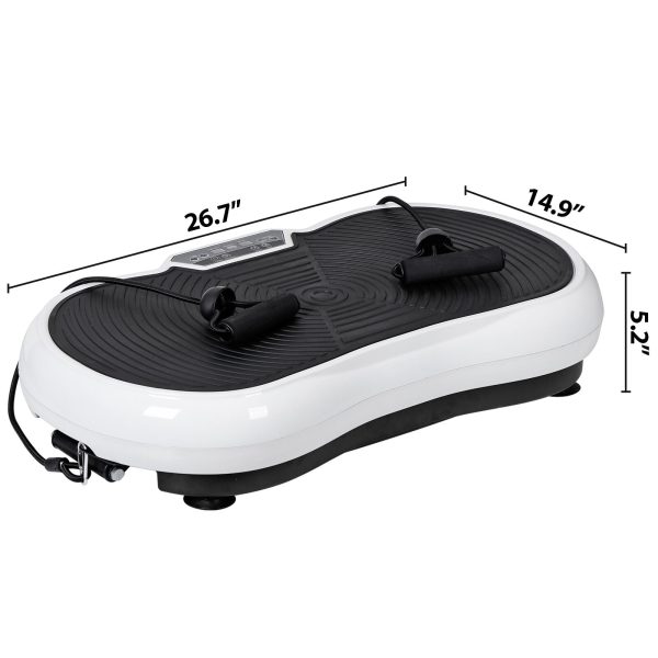Vibration Plate Exercise Machine Training Equipment for Weight Loss Toning Whie - Image 2