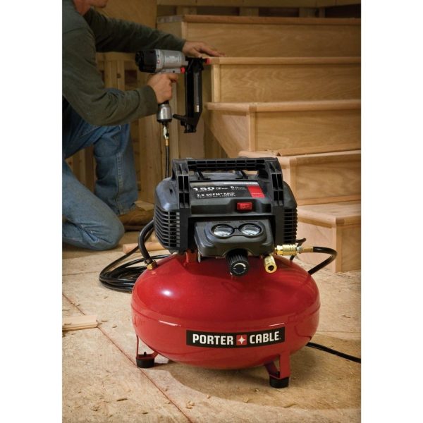 Porter-Cable C2002-ECOM 0.8 HP 6 Gallon Oil-Free Pancake Air Compressor - Image 7