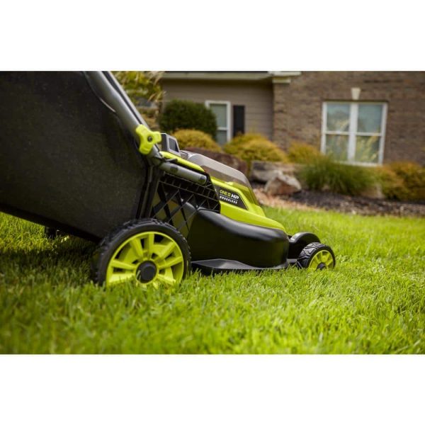 RYOBI ONE+ HP 18V Brushless 16 in. Cordless Battery Walk Behind Push Lawn Mower with (2) 4.0 Ah Batteries and (1) Charger P1190 - Image 8