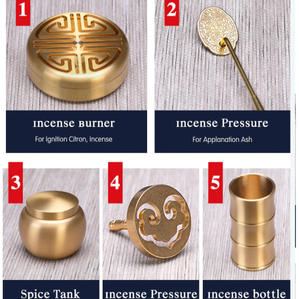 Powder Incense Burner Brass Kit - Image 5