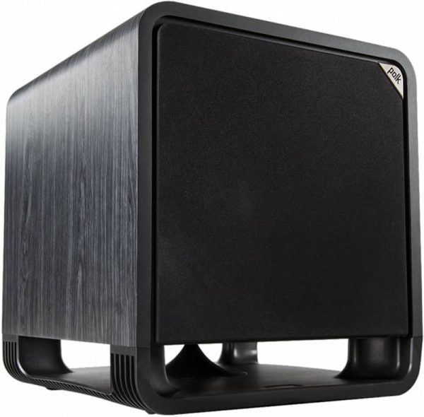 Polk Audio HTS 12 Powered Washed Black Walnut Subwoofer - Image 2