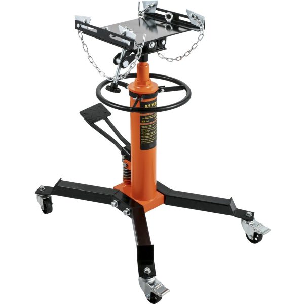 BENTISM Transmission Jack 1100 lbs 2-Stage Hydraulic High Lift Vertical Telescopic,Orange - Image 9