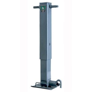 BULLDOG 182400 HD Square Trailer Jack, 12,000 lbs. Support Capacity, Sidewind, 12-1/2 Inch Travel, No Handle